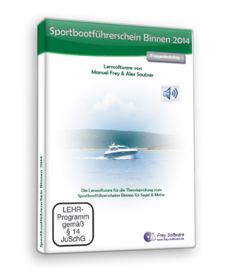 Lernsoftware: Sportbootführerschein Binnen (mit Audiounterstützung)