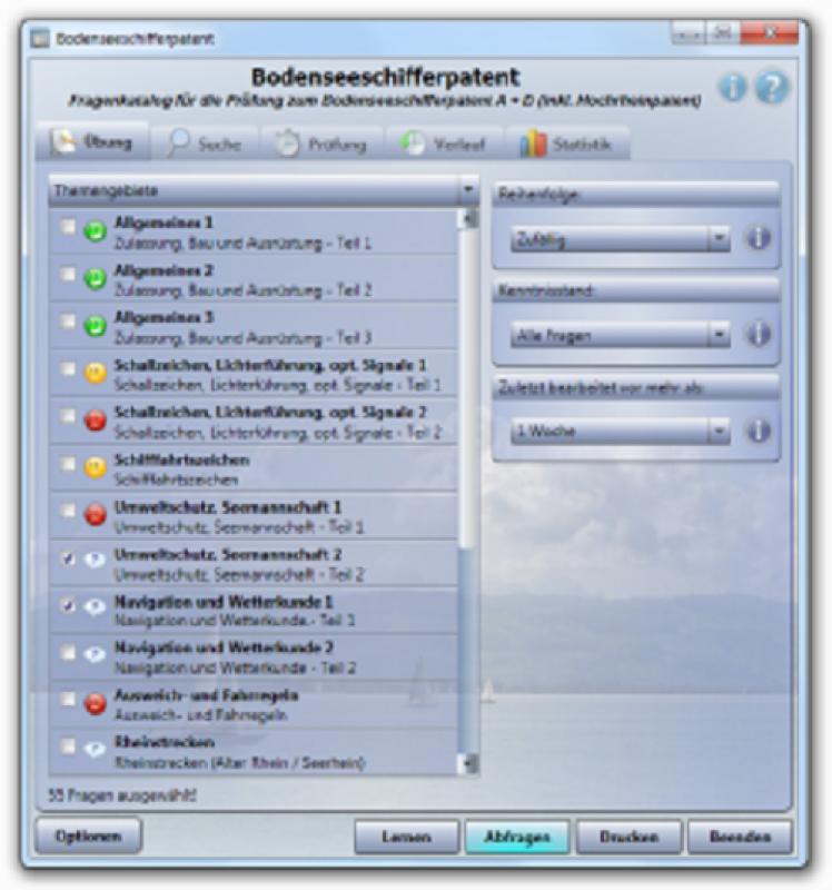Lernsoftware: Bodenseeschifferpatent (aktuelle Version - ab 1.5.2023)