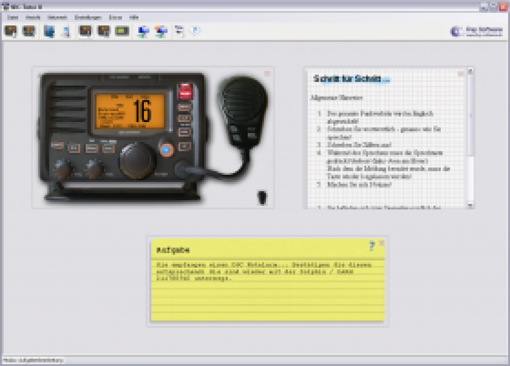 Screenshot aus dem Lernprogramm Screenshot aus dem Lernprogramm