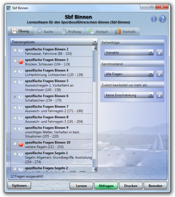 Lernsoftware: Sportbootführerschein Binnen