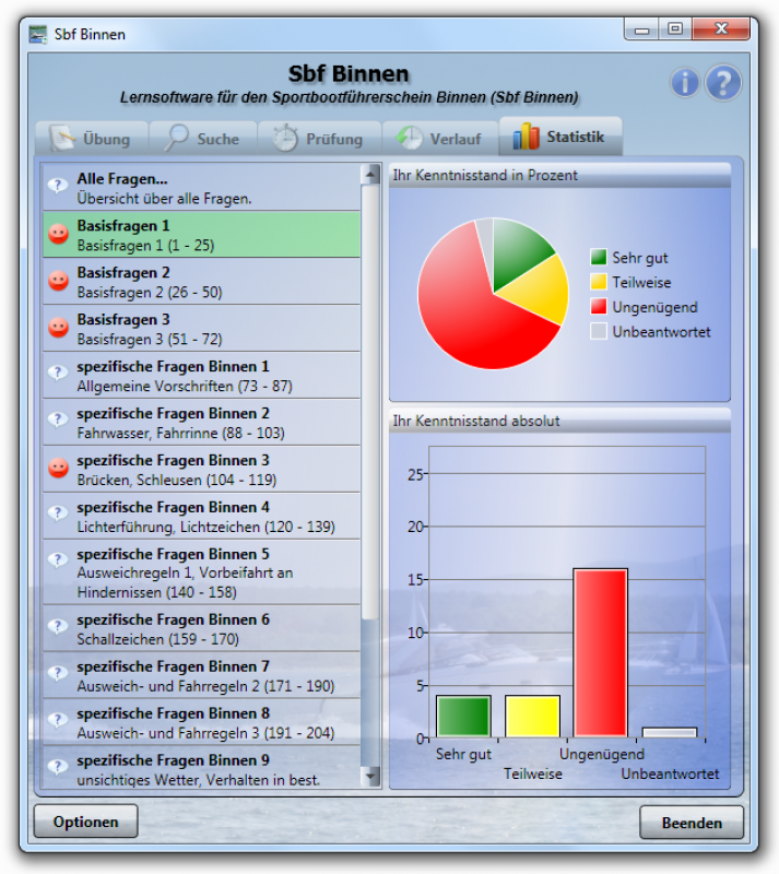 Lernsoftware: Sportbootführerschein Binnen